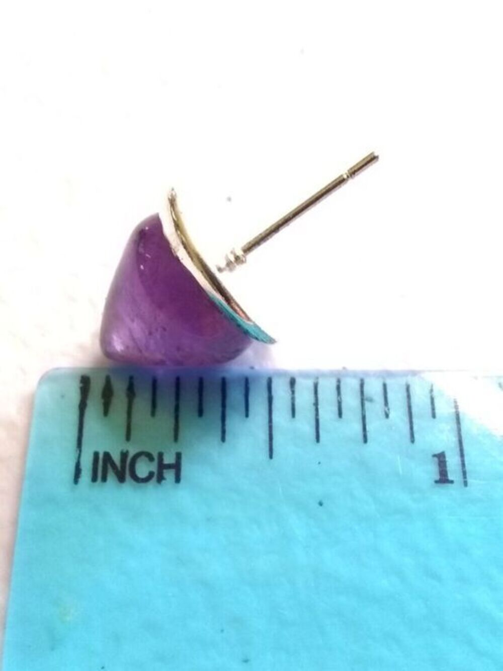 Dark Purple Amethyst Cone Studs #6 ~ Edgy BadA$$ & Sexy! - Picture 11 of 13